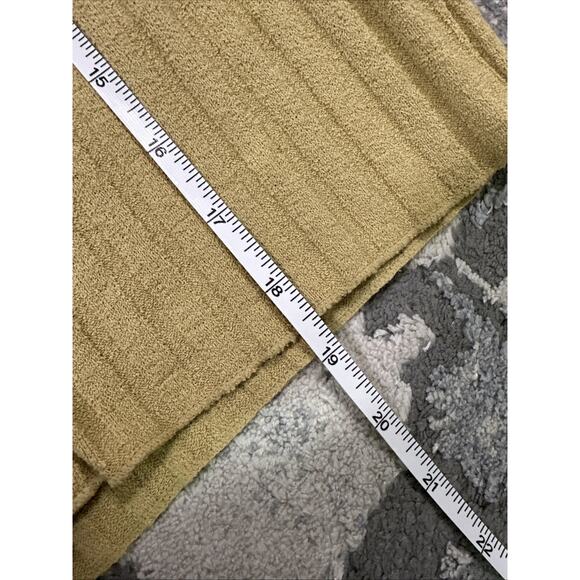 Madewell Mix-Button Ribbed Polo Sleeveless Button Up Knit Top Yellow Tan XS NWT - Picture 9 of 9